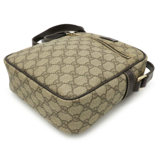 12060468 2 Gucci GG Supreme GG Plus Crossbody Bag Leather Khaki Beige