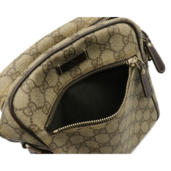 12060468 5 Gucci GG Supreme GG Plus Crossbody Bag Leather Khaki Beige