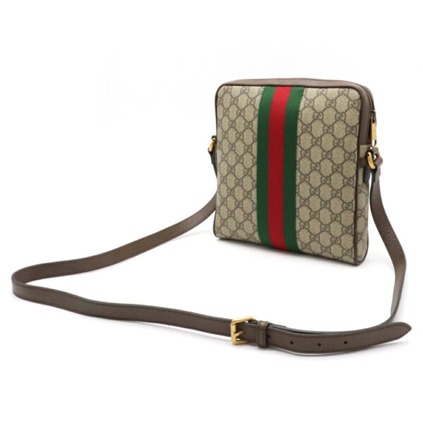 12070283 1 Gucci Ophidia GG Supreme Messenger Bag Leather Khaki Beige