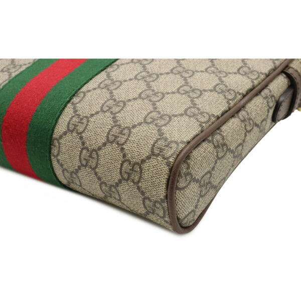 12070283 2 Gucci Ophidia GG Supreme Messenger Bag Leather Khaki Beige