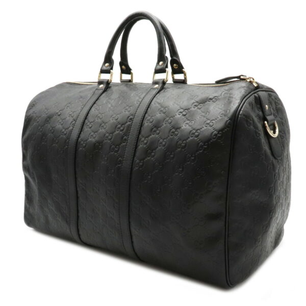 12071103 1 Gucci Guccisima Travel Bag Leather Black