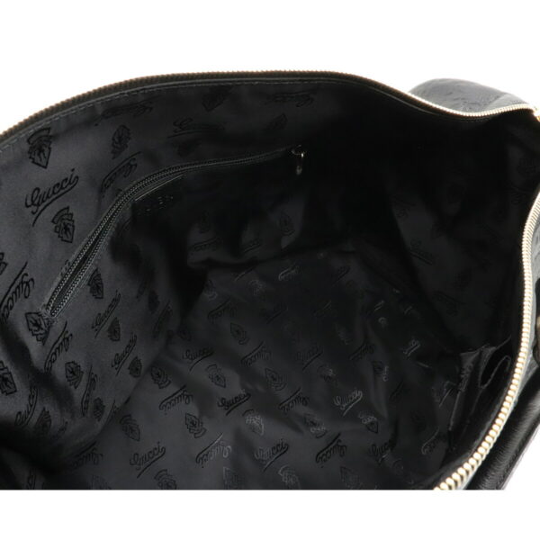 12071103 4 Gucci Guccisima Travel Bag Leather Black