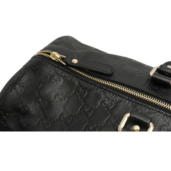 12071103 5 Gucci Guccisima Travel Bag Leather Black