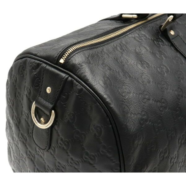 12071103 6 Gucci Guccisima Travel Bag Leather Black