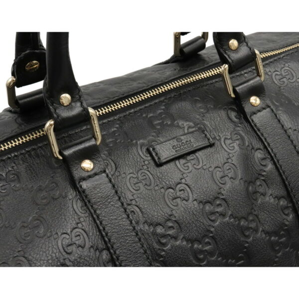 12071103 7 Gucci Guccisima Travel Bag Leather Black