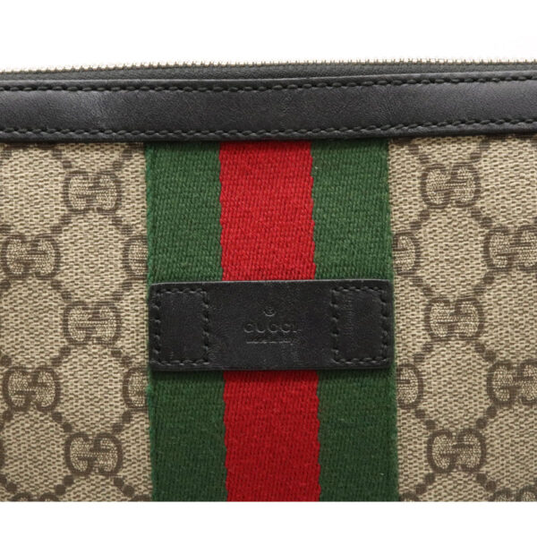 12080491 7 Gucci Web GG Supreme Sherry Line Messenger Bag Beige