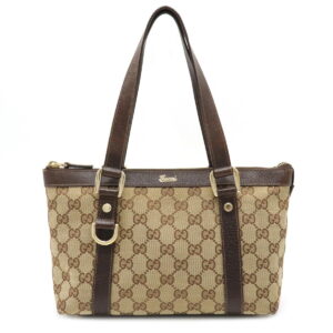 12090580 GUCCI GG Supreme Shoulder Bag Bag Khaki Brown