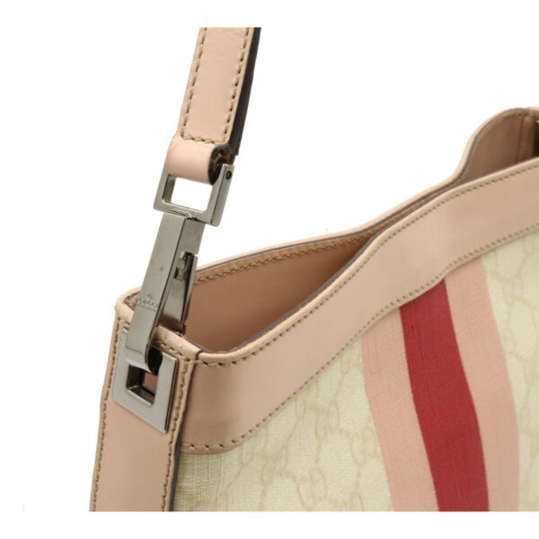 12100814 6 Gucci GG Supreme GG Plus Bag Leather Beige Pink