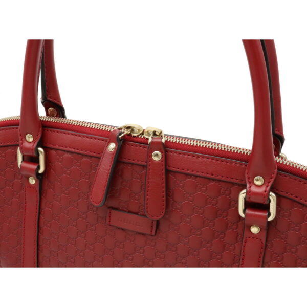 12110241 7 Gucci Micro Guccisima 2Way Handbag Leather Red