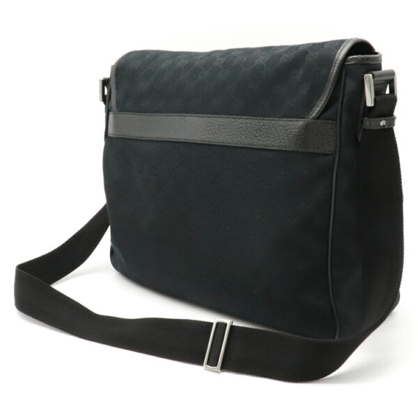 12111355 1 Gucci GG Crossbody Messenger Bag Black