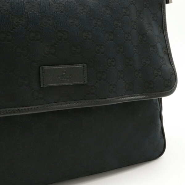 12111355 6 Gucci GG Crossbody Messenger Bag Black