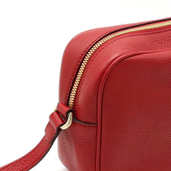 12111363 5 Gucci Soho Small Disco Crossbody Bag Leather Red