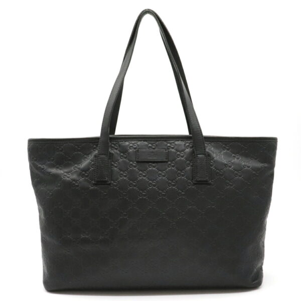 12121009 Gucci Guccisima Tote Bag Leather Black