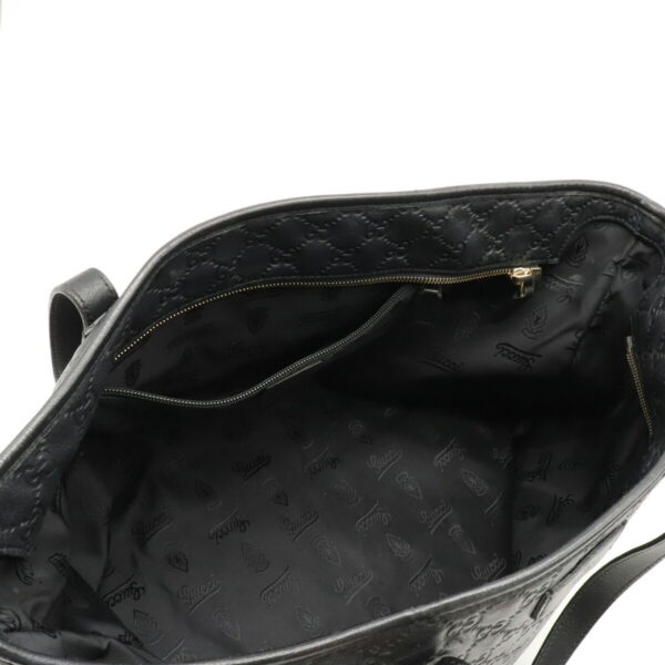 12121009 4 Gucci Guccisima Tote Bag Leather Black