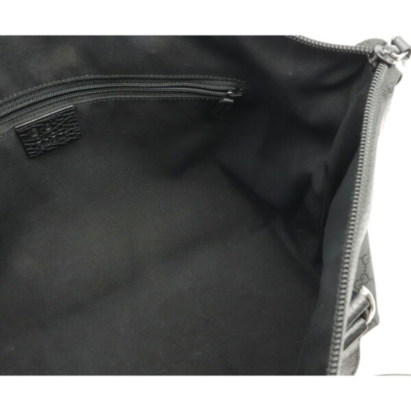 12211399 6 Gucci GG Nylon Tote Bag Leather Black