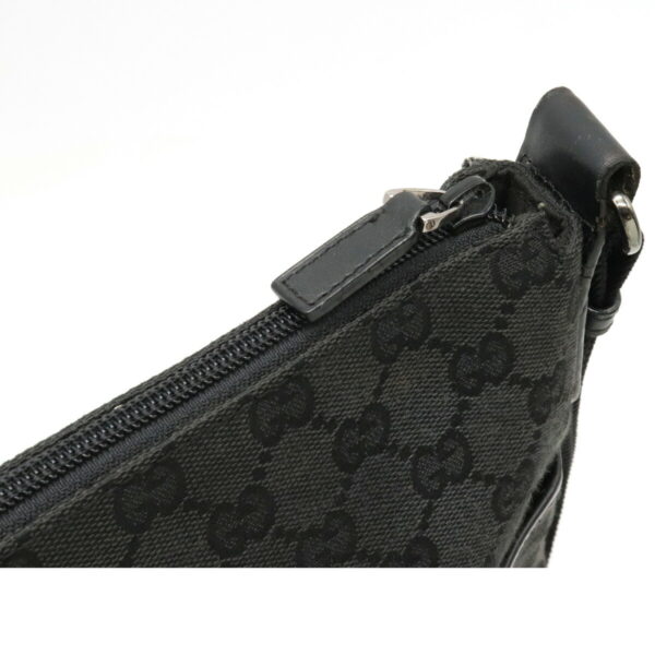 12220292 6 Gucci GG Crossbody Messenger Bag Leather Black