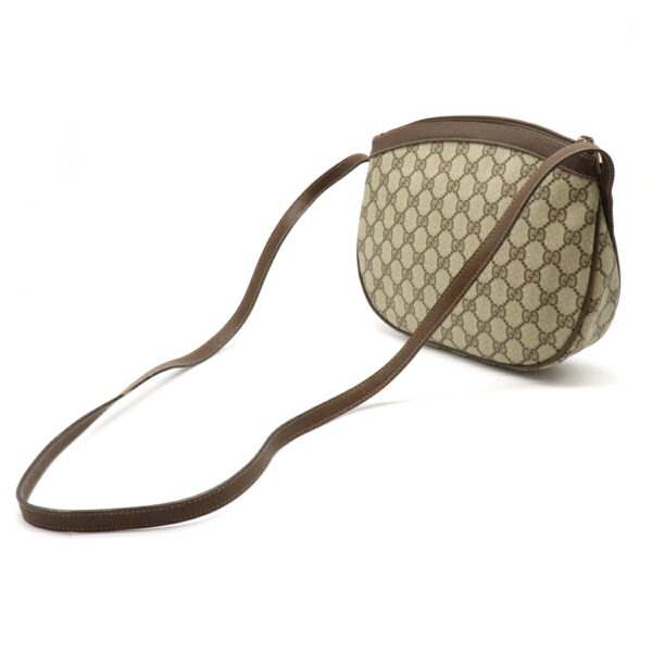 12221030 2 Gucci GG Plus Pochette Crossbody Bag Leather Beige Brown