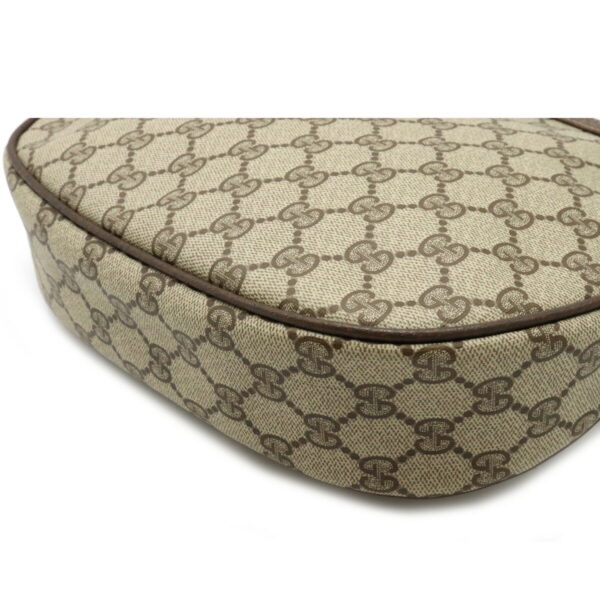 12221030 3 Gucci GG Plus Pochette Crossbody Bag Leather Beige Brown