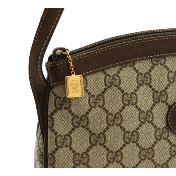 12221030 7 Gucci GG Plus Pochette Crossbody Bag Leather Beige Brown