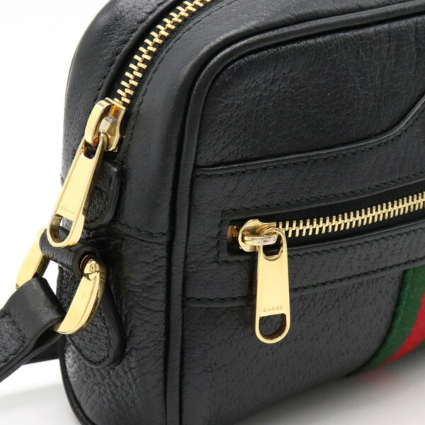 12240462 6 Gucci Ophidia Sherry Line Pochette Leather Black