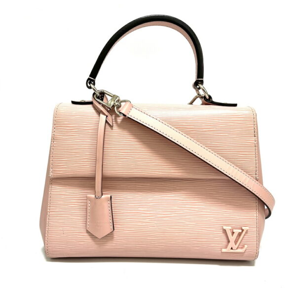 1240007016883 2 Louis Vuitton Cluny BB Epi Leather Shoulder Bag Rose Ballerine Pink