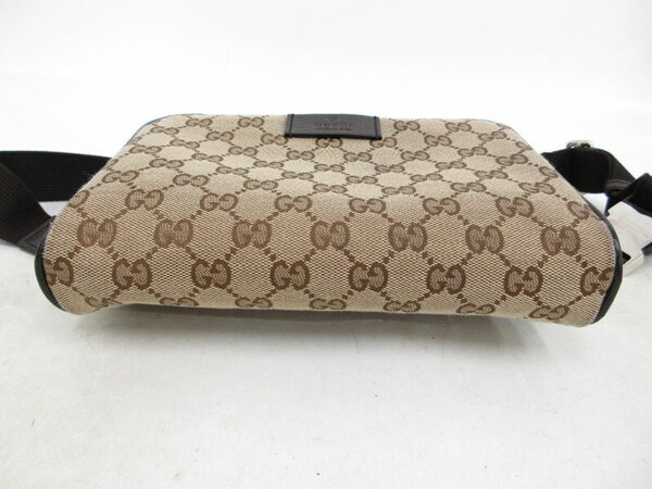 1240101043111 4 Gucci Body Bag Waist Pouch GG Brown Beige