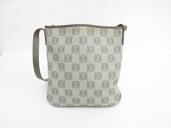 1240202146222 2 Loewe Logo Gram Long Shoulder Bag Gray