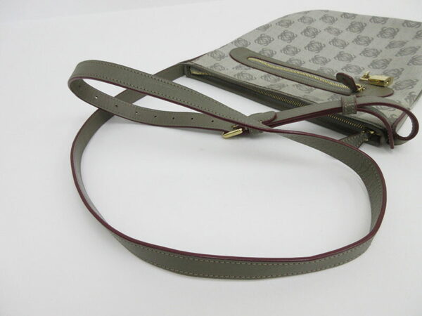 1240202146222 9 Loewe Logo Gram Long Shoulder Bag Gray