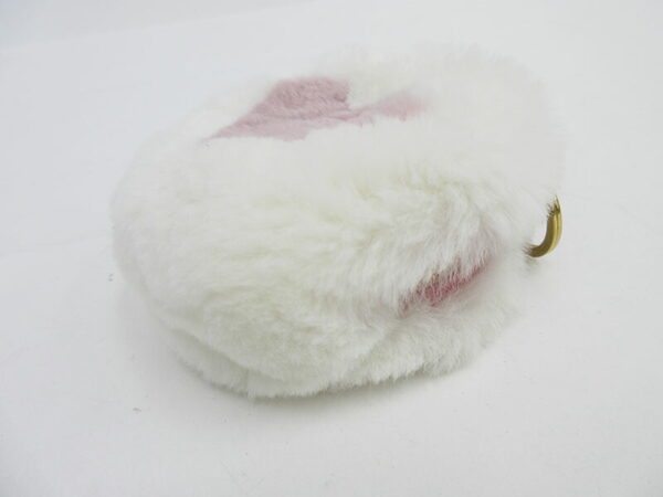 1240501024953 3 Prada Heart Strap Pouch Fur Leather White Pink