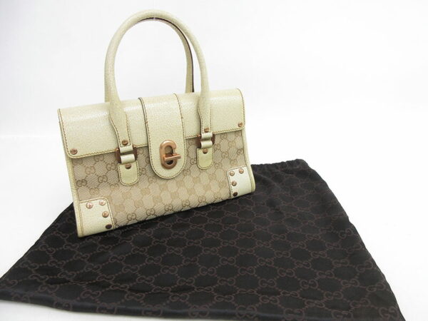 1240504021559 11 Gucci Handbag GG Leather Beige