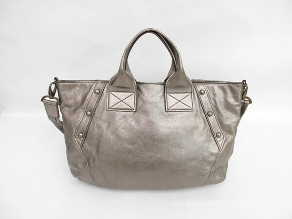 1240603046394 2 Salvatore Ferragamo Punching 2WAY Shoulder Tote Bag Leather