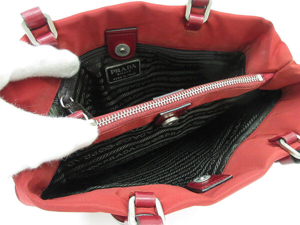 1240604027602 8 Prada Mini Tote Bag Nylon Red