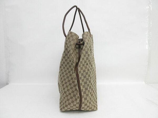 1240803000924 3 Gucci GG Pattern Large Tote Bag Leather Beige