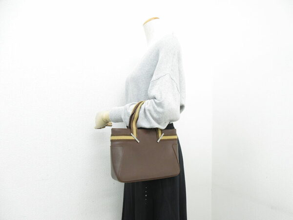 1240901001240 11 Gucci Mini Tote Bag Leather Brown