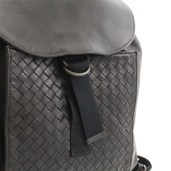 12460074 6 Bottega Veneta Intrecciato Backpack Leather Black