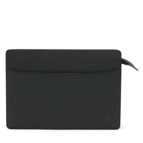 12460904 1 Louis Vuitton Epi Pochette Homme Clutch Bag Black