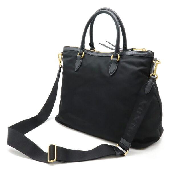 12480357 2 Prada 2WAY Crossbody Tote Bag Black