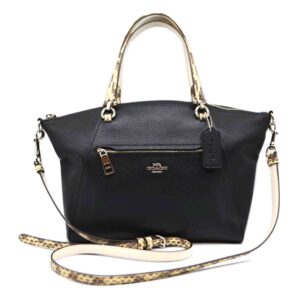 Coach Prairie Satchel Snake Pebble Leather Tote Bag