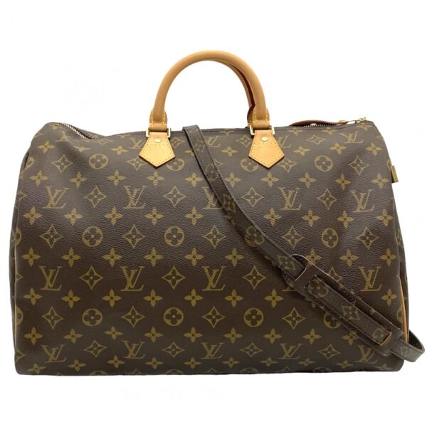 2000002246910026 4 Louis Vuitton Monogram Speedy 40 Bag Brown