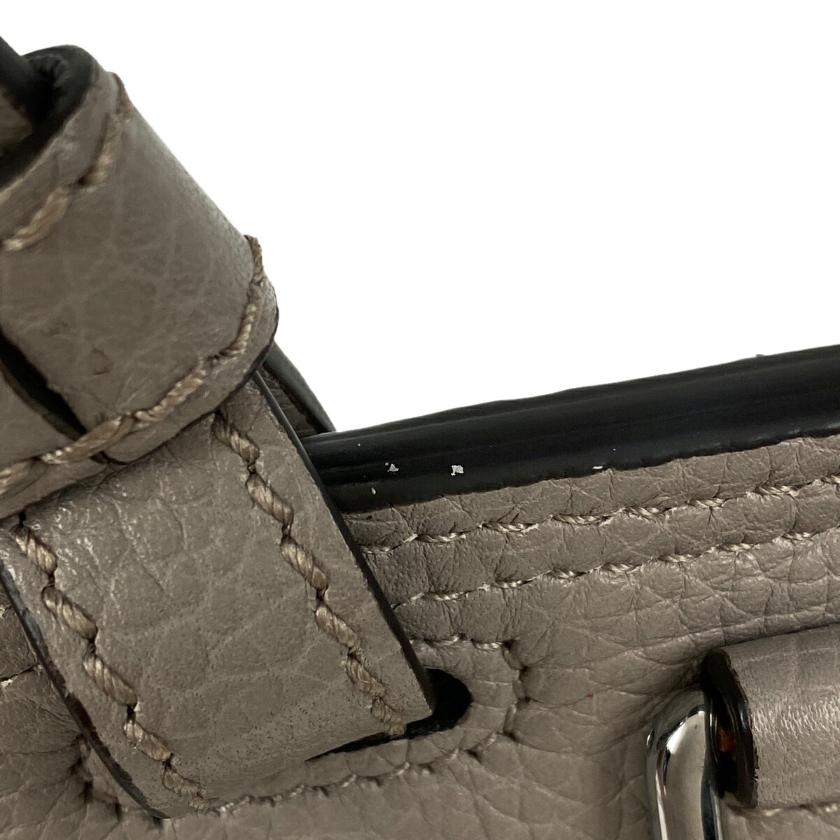 Gucci Bamboo Daily Top Handle Bag 2WAY Leather Greige - Image 7