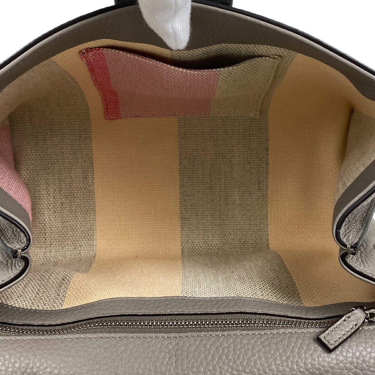 Gucci Bamboo Daily Top Handle Bag 2WAY Leather Greige - Image 9