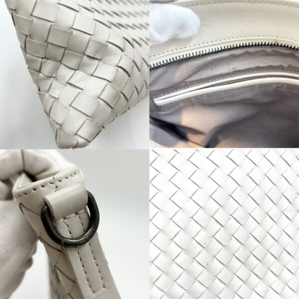 2000085246900215 15 Bottega Veneta Intrecciato Shoulder Bag White