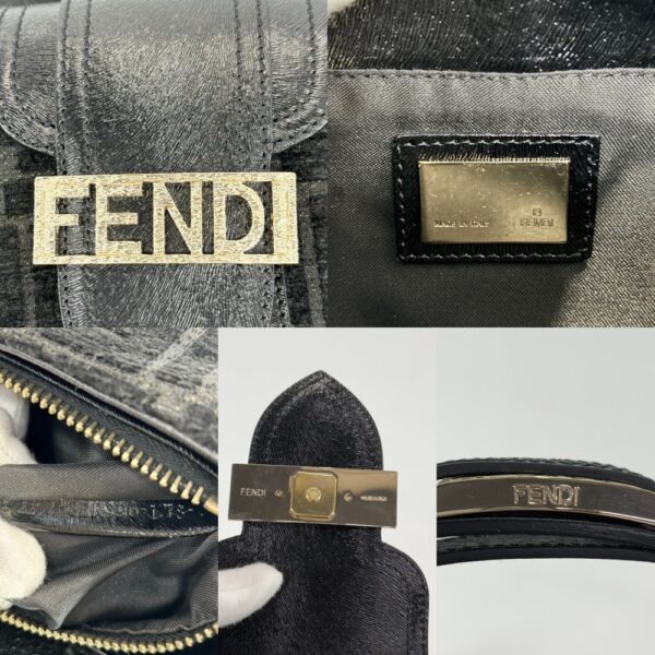 2000097246900849 8 Fendi Zucca Mamma Bucket Velor Black