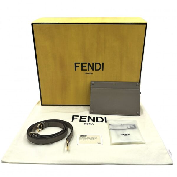 2000098246901452 13 Fendi Peekaboo ISeeU Medium Handbag Calf Leather Beige