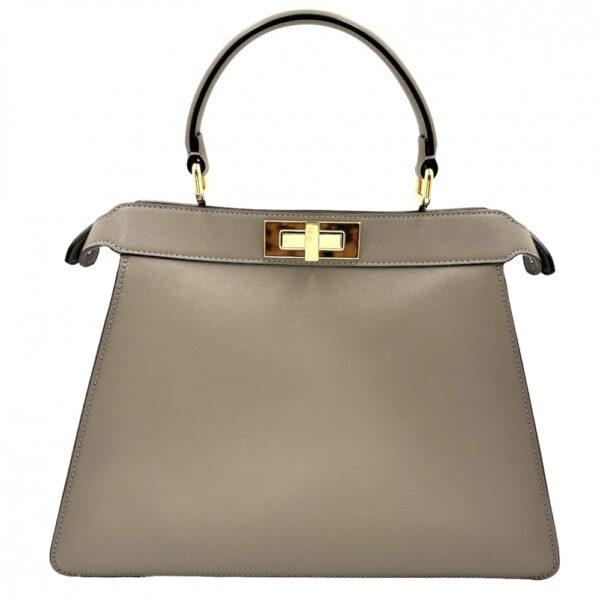 2000098246901452 6 Fendi Peekaboo ISeeU Medium Handbag Calf Leather Beige