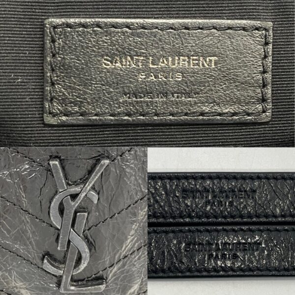 2000229246900181 9 Yves Saint Laurent Niki Medium YSL Shoulder Bag Leather Black