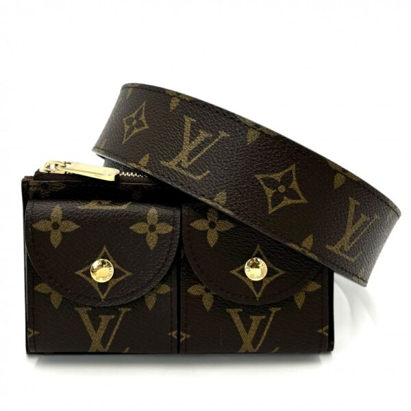 2000998246900104 9 Louis Vuitton Monogram Suntulle Pochette Duo Waist Bag Brown