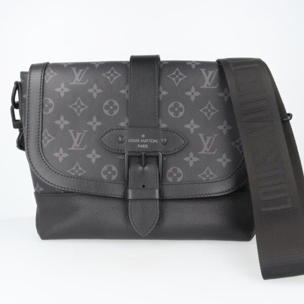 20240531164418 1 Louis Vuitton Saumur Messenger Eclipse Shoulder Bag Black