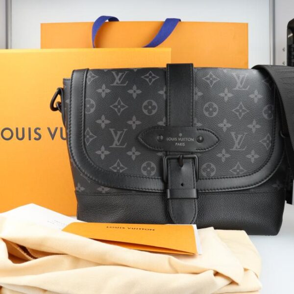 20240531164418 19 Louis Vuitton Saumur Messenger Eclipse Shoulder Bag Black