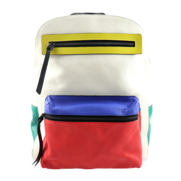 2027053007307 1 Christian Louboutin Backpack Leather Multicolor White